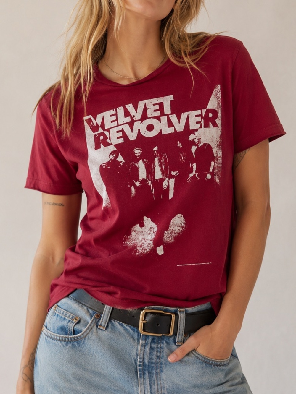 Vintage 2004 Velvet Revolver T Shirt Chaser Contraband Band Tee Red S